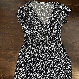 Blue White dots dress